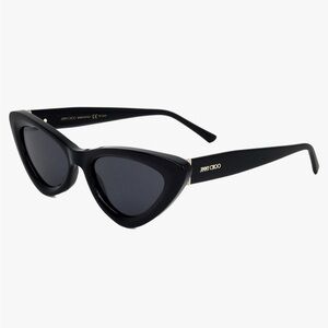 Jimmy Choo Black Cat-Eye Sunglasses